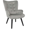 Image de - Fauteuil en velours côtelé Giulia gris