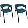 Image de Lot de 2 Chaises Design "Atome" 74cm Bleu