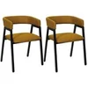 Image de Lot de 2 Chaises Design "Atome" 74cm Jaune