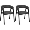 Image de Lot de 2 Chaises Design "Atome" 74cm Gris