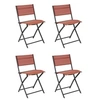 Image de Lot de 4 chaise GENERIQUE exterieur non empilable pliable H. 80 cm en polypropylene
