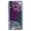 Image de Coque pour Samsung Galaxy A40 - Souple Solide Anti Choc avec Impression de qualité ( Fleurs blanches )