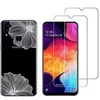 Image de Coque pour Samsung Galaxy A10S et 2 protections écran Verre Trempé [Fleur]
