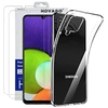 Image de Coque gel transparente pour Samsung Galaxy A22 4G et 2 protections écran verre trempé []