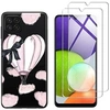 Image de Coque pour Samsung Galaxy A22 4G et 2 protections écran Verre Trempé [Montgolfière]