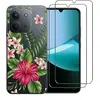 Image de Compatible avec Xiaomi Redmi 15C 4G/5G et Poco C85 4G/5G - Coque Résistante avec Motif imprimé + 2 Films Protection écran Verre trempé