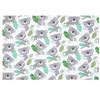 Image de Tissu coton enfant eucalyptus vendu au mètre(...) - eucalyptus vert