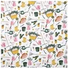 Image de Tissu coton jardin vendu au mètre(...) - Blanc
