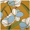 Image de Tissu coton satin fleurs vendu au mètre(...) - Jaune