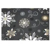 Image de Tissu coton Noël fleurs vendu au mètre(...) - liesse anthracite
