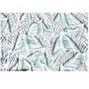 Image de Tissu coton feuilles vendu au mètre(...) - darwin bleu