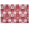 Image de Tissu coton Noël vichy vendu au mètre(...) - ALPHUBEL ROUGE