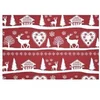 Image de Tissu coton ambiance montagne vendu au mètre(...) - VALBONNAIS ROUGE