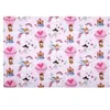 Image de Tissu coton enfant cretonne montgolfière fille vendu au mètre(...) - ninon rose