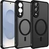 Image de Coque pour Samsung Galaxy S25 Edge, avec Anneau Magnétique et Protection Caméra - Noir -