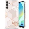 Image de Coque pour Samsung Galaxy A16 4G/5G Protection Slim Léger Anti-Rayures Antichoc Motif Marbre Rose -