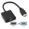 Image de (#23) 20cm HDMI 19 Pin Male to VGA Female Cable Adapter(Black)