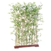 Image de Plante artificielle haute gamme Spécial extérieur/ Haie artificielle BAMBOU coloris vert - Dim : 190 x 35 x 110 cm