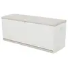 Image de Coffre de rangement 450L interieur/exterieur coloris beige - Longueur 153 x Profondeur 61 x Hauteur 53 cm --