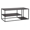Image de Meuble TV en acier coloris noir - Longueur 120 x Profondeur 50 x Hauteur 50 cm - -