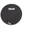 Image de Parabole satellite fibre composite gris anthracite 75cm + BRIDES INOX Anti Corrosion