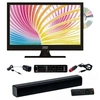 Image de Pack tv led 16 pouces hd dvd integre bluetooth barre de son compact L.37.6 x H.24 x P.4.5 cm -