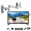 Image de Pack tv led 22 pouces smart connect lecteur dvd support tv double bras 55 cm full hd android 11 -