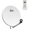 Image de pack parabole satellite acier 80cm lnb single hd 4k idéal astra eutelsat