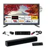 Image de tv led 19" 48cm smart connect dvd intégré + barre de son 30w