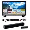 Image de Pack tv led 22" 55cm smart tv camping 12v + barre de son compacte