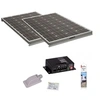 Image de Pack 2x Panneaux Solaires 140W + Kit de pose Solaire avec Régulateur MPPT 20A