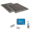 Image de Pack 2x Panneaux solaire 120W + Kit de pose avec régulateur de charge Victron MPPT 440W 30A