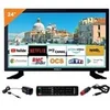 Image de tv led 24" 60cm téléviseur smart connect androïd 9. 0 12v