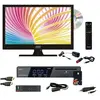 Image de Tv led hd 40 cm avec lecteur dvd tntsat et decodeur integres dimensions L.37 x H.23 x P.5.5 cm -