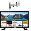 Image de PACK TV LED 21.5" 54cm Full HD ANDROID Smart TV Camping Car + Support TV 180° Charge max 15kg