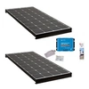 Image de PACK 2x BLACK BOOSTER 170W Seul Panneau solaire Camping Car + Kit de pose solaire avec Régulateur de Charge