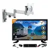 Image de Pack tv led 22" 55cm téléviseur full hd smart tv + support tv double bras