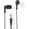 Image de Ecouteurs Filaires Câble Rond de 1,2 m Intra-Auriculaires Noir