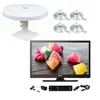 Image de Pack tv led 19" 48cm téléviseur hd 12v + antenne tnt camping car + 4 ventouses