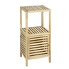 Image de - Etagère de salle de bain en bois Norway - L. 39,5 x H. 86 cm - Marron noix - NORWAY