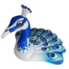Image de - Bouée gonflable Paon - L. 150 cm - Bleu - Paon