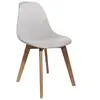 Image de - Chaise scandi en grosse maille Flora - Gris clair - Flora