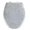 Image de - Abattant WC effet marbre Concrete - Abaissement automatique - Duroplast - Gris - Concrete