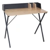 Image de - Bureau industriel Brice - L. 90 x l. 84 cm - Gris - Brice