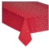 Image de Féérie Lights & Christmas - Nappe design étoiles de Noël - L. 240 x l. 140 cm - Rouge et argent - La maison des couleurs