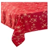 Image de Féérie Lights & Christmas - Nappe étoiles de Noël Caneva - L. 140 x l. 360 cm - Rouge et doré - La maison des couleurs