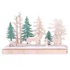 Image de Heart of the home - Décoration de Noël à poser en bois renne Forest Deco - Beige et vert - Forest Deco