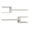 Image de - Lot de 2 Etagères murale L.75 cm - Blanc - Fork