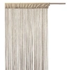 Image de - Lot de 2 rideaux fils décoratifs - 90 x 200 cm - Beige