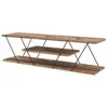 Image de - Meuble TV en mélaminé de style Industriel - L.120cm - Marron - Canaz